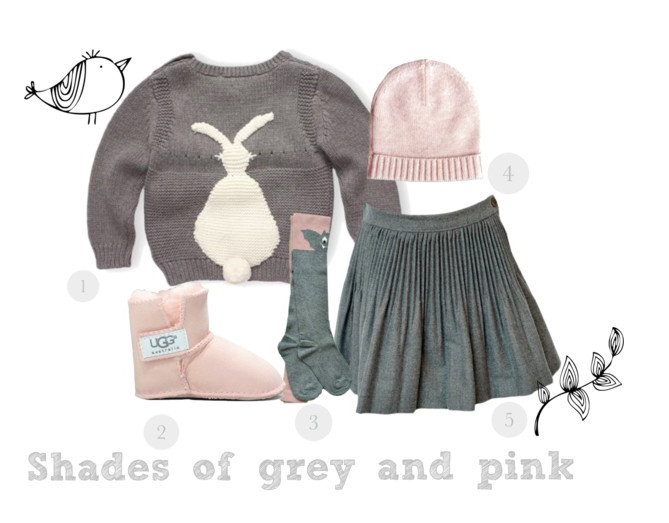 Shades of grey and pink by kids-and-couture