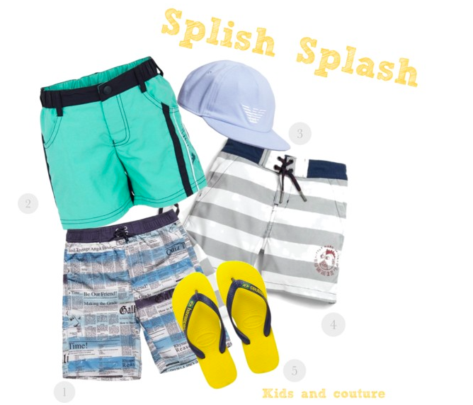 Splish Splash. Boys beach and swim wear